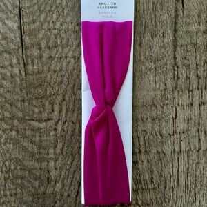 Athleta Knotted Headband - Hot Pink - One Size